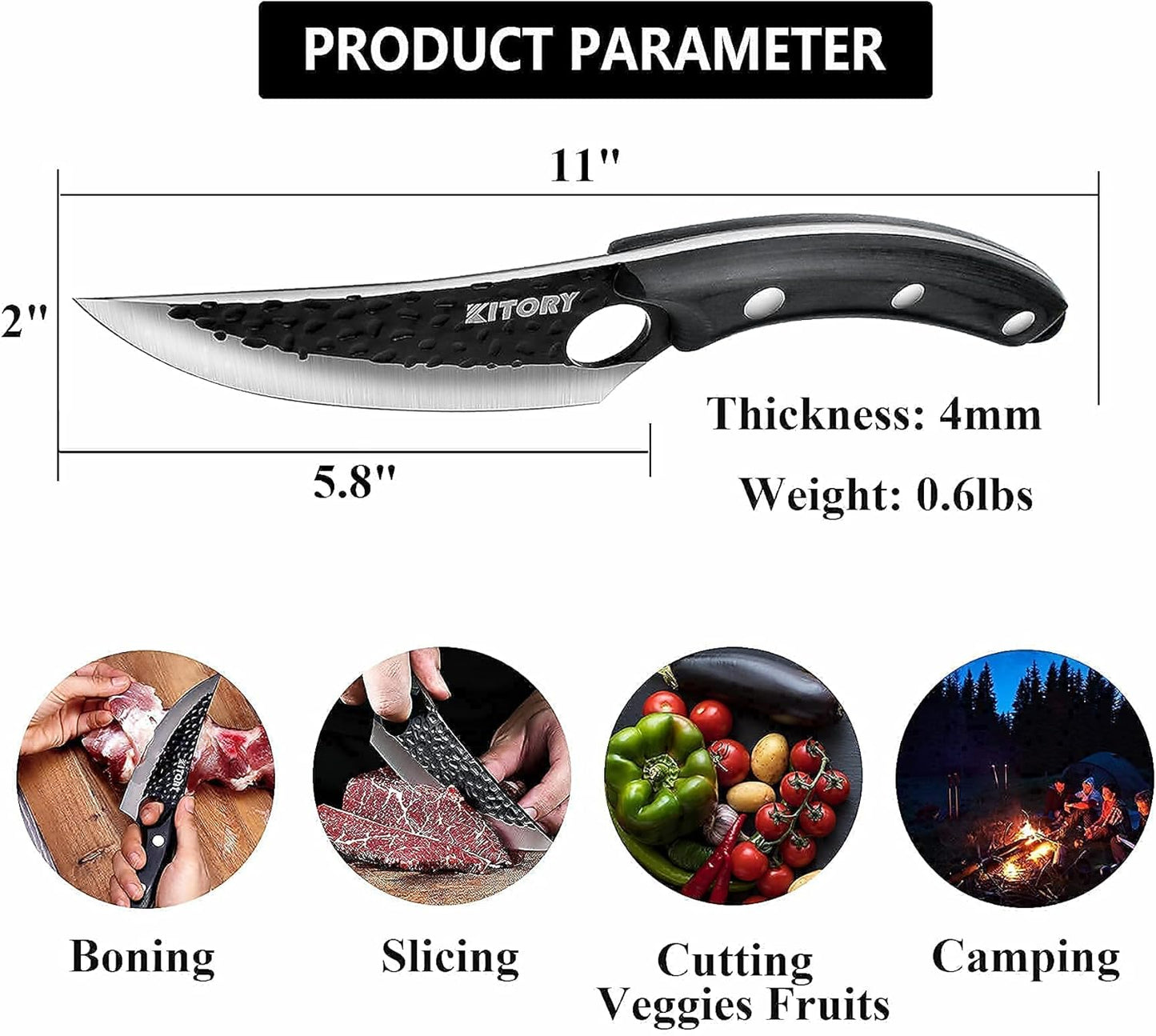 Kitory 6'' Boning Knife - KITORY Cutlery