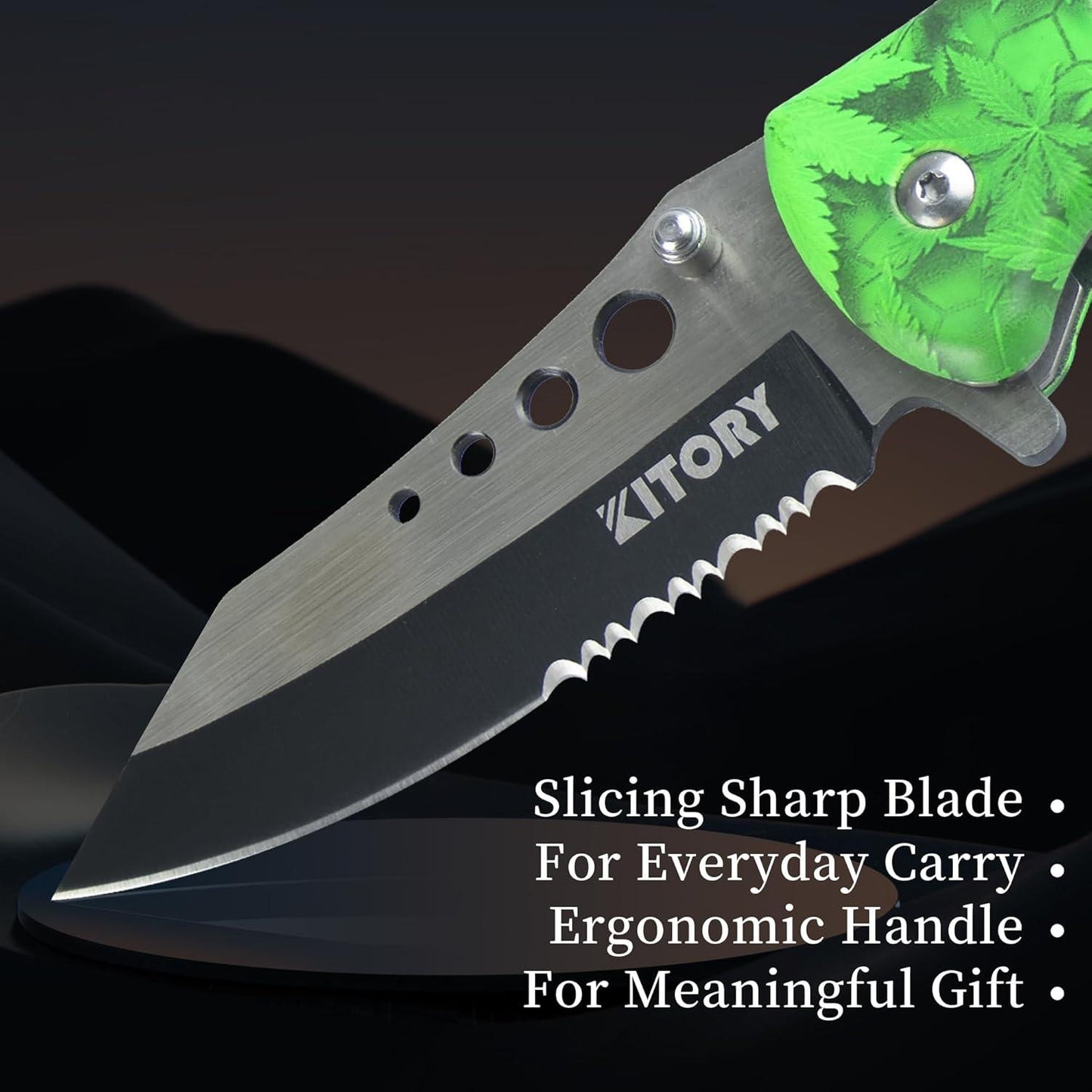 Kitory 3.3'' Multi-Purpose Folding Pocket Knife - KITORY Cutlery