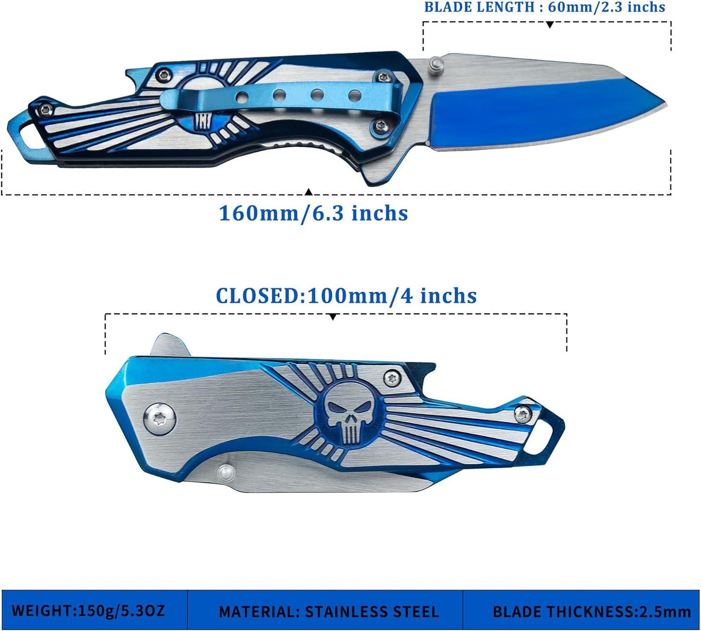 Kitory 2.3'' Multi-Purpose Outdoor Folding Pocket Knife - KITORY Cutlery