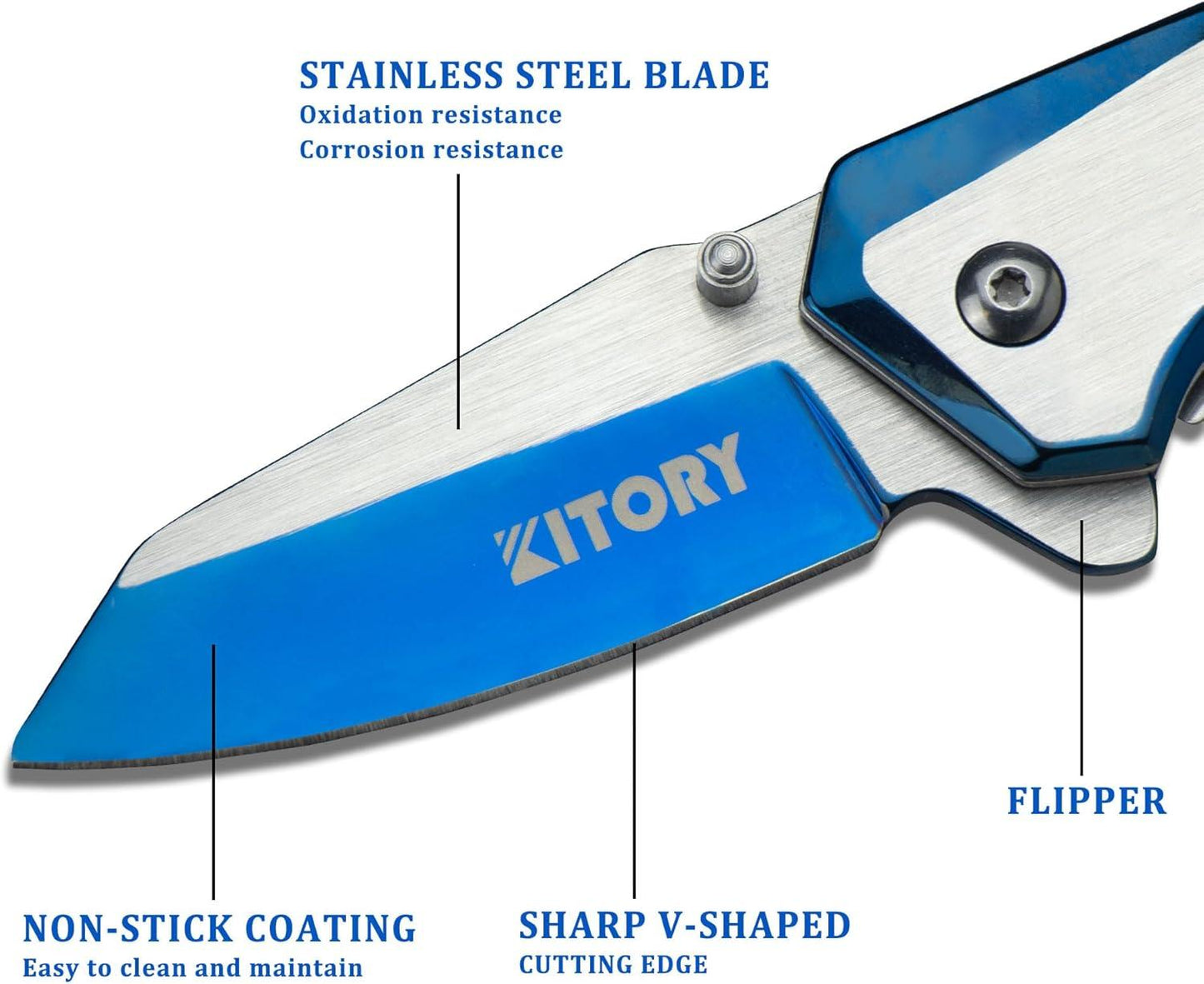 Kitory 2.3'' Multi-Purpose Outdoor Folding Pocket Knife - KITORY Cutlery