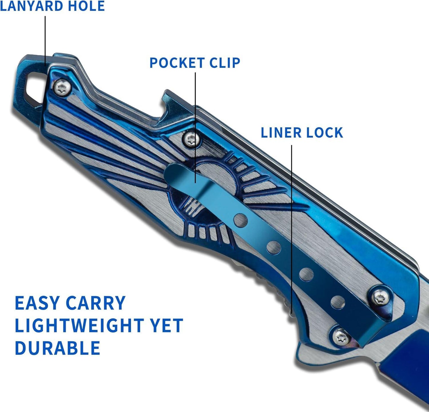 Kitory 2.3'' Multi-Purpose Outdoor Folding Pocket Knife - KITORY Cutlery