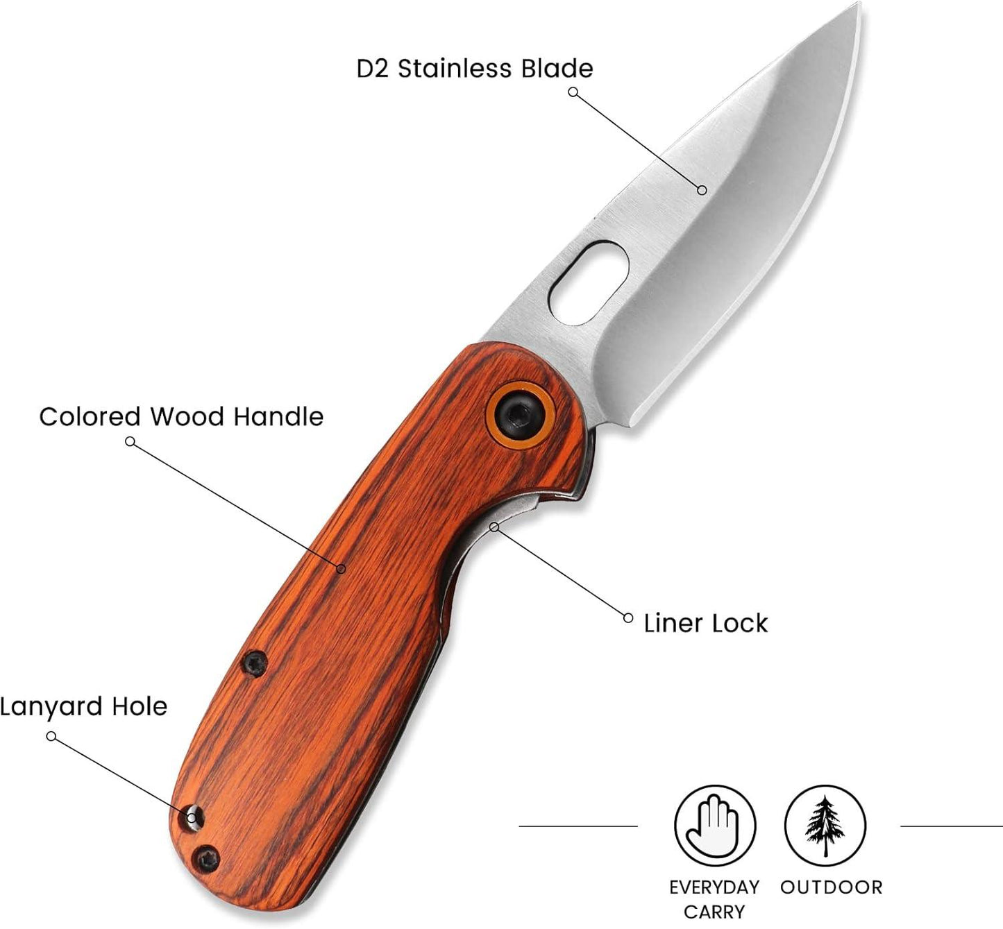 Kitory 2.7'' EDC Pocket Knife - KITORY Cutlery
