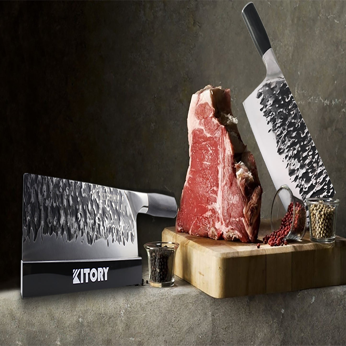 Kitory Meat Cleaver Heavy Duty Chinese Knife 8 Inch