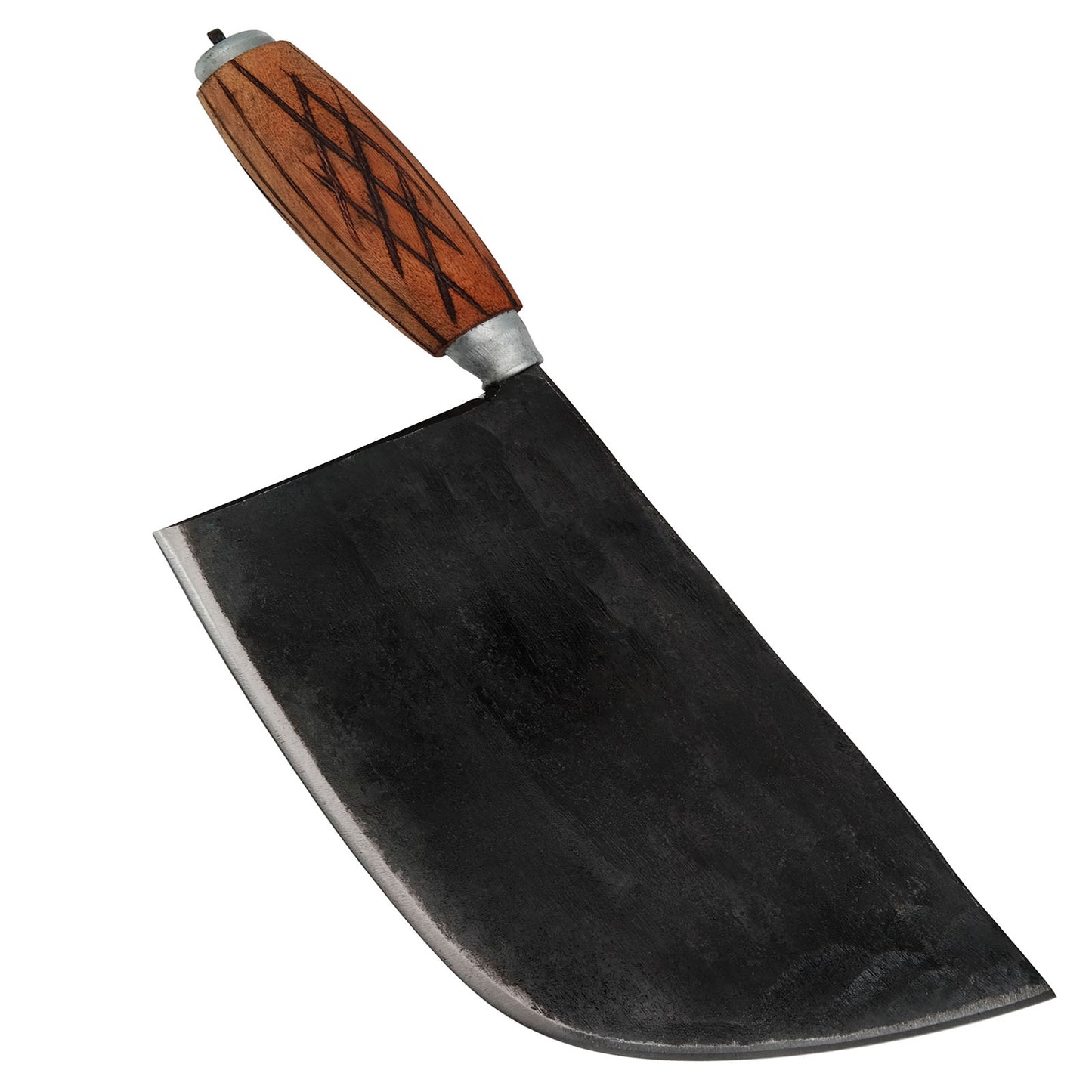 Kitory Forged Butcher Knife 8.5 Inch 12 MM Thick Rail Steel Blade