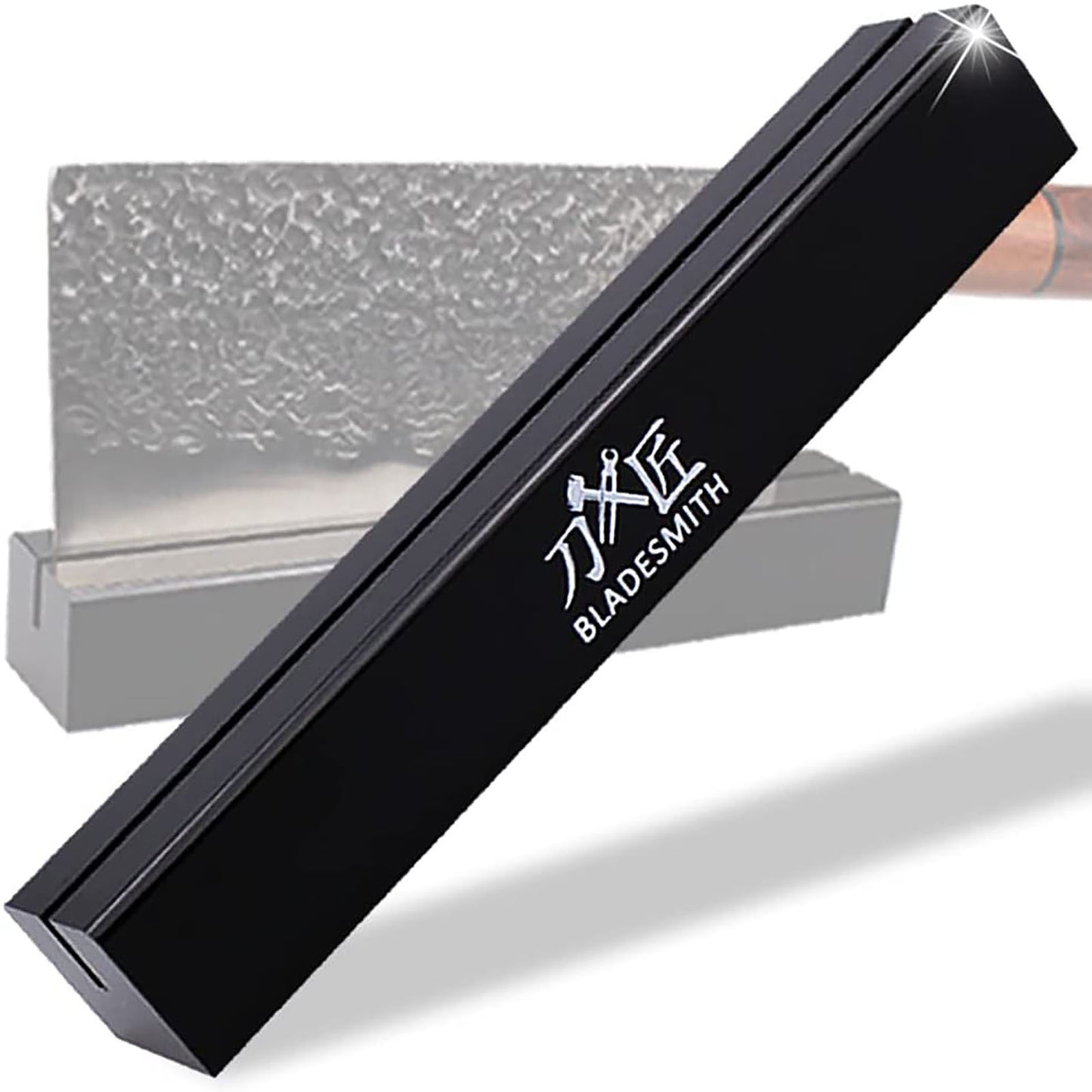 Knife Block 8 Inch Anti-Shatter Hand Polished Acrylic Knife Holder Without Knives Black