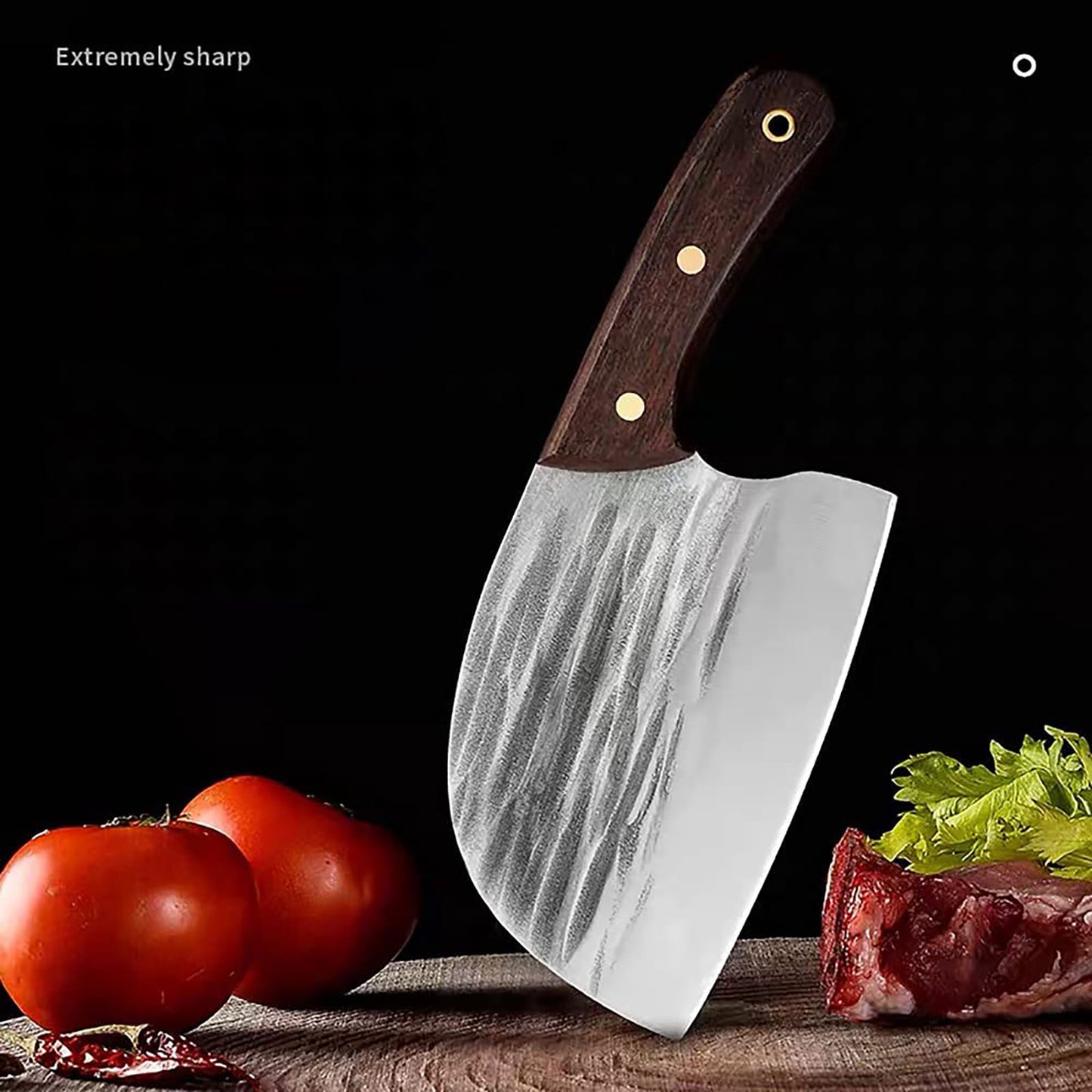 ZENG JIA DAO Forged Kitchen Cleaver 6 Inch Full Tang High Carbon Steel