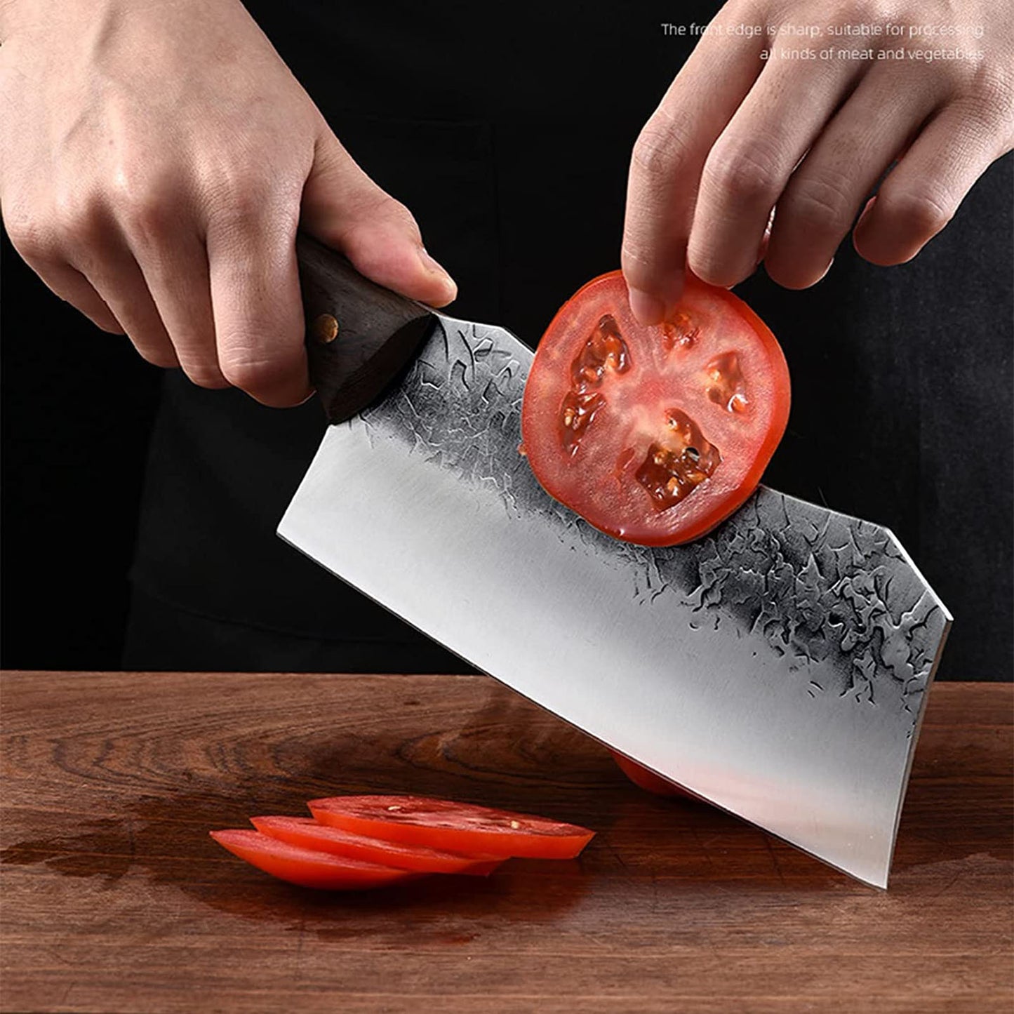 ZENG JIA DAO Meat Cleaver Chinese Knife 7 Inch Hand Made Stainless Steel