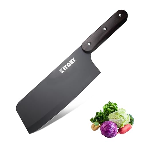Kitory Vegetable Cleaver, 6.7-inch, Chinese Chef Knife with Ergonomic Handle and Premium 2023 Gifts For Women and Men.