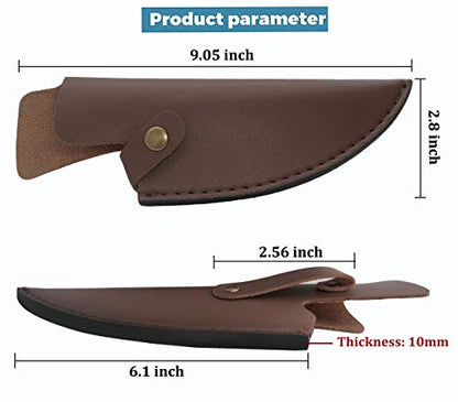 Kitory Leather Knife Sheath 6 inch Boning Knife Practical Soft Leather Sheath with Belt Loop Good for Protect Fixed Blade & Carry Out, 2023 Gifts For Women and Men