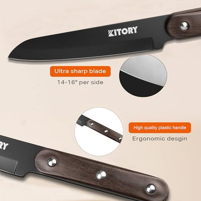 Kitory Paring Knife 4.6 Inch, Japanese Sharp Blade Kitchen Knife with Ergonomic Handlel, 2023 Gifts