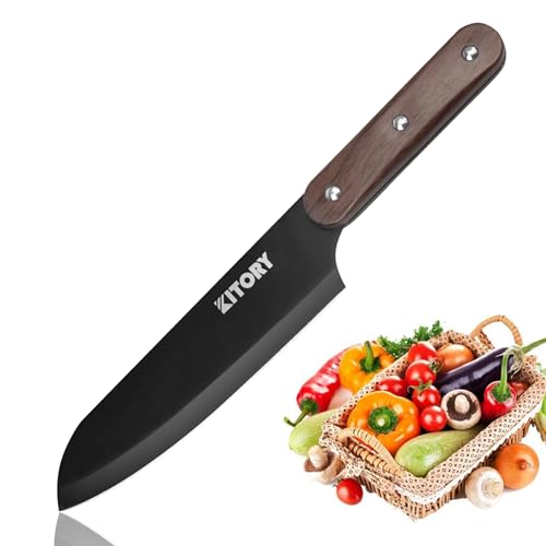 Kitory Santoku Chef Knife 7.5 Inch, Japanese Sharp Blade Kitchen Knife with Ergonomic Handle and the best Knives Choice for Christmas,2023 Gifts For Women and Men
