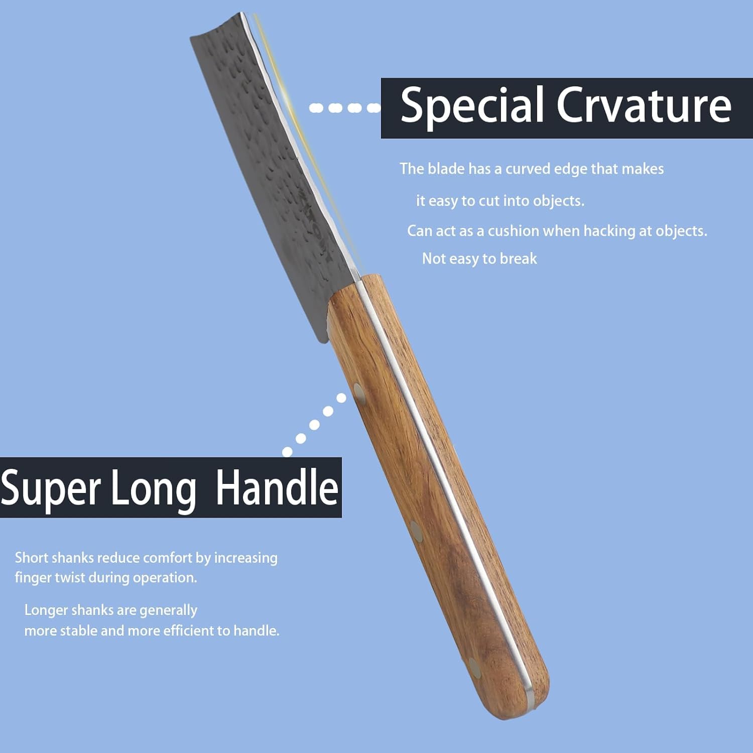 Kitory 4'' Mini Cleaver Knife - KITORY Cutlery