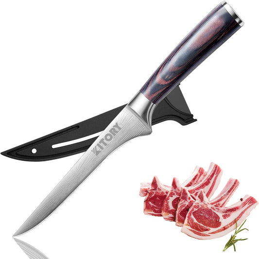 Kitory 6'' Boning Knife with Sheath - KITORY Cutlery