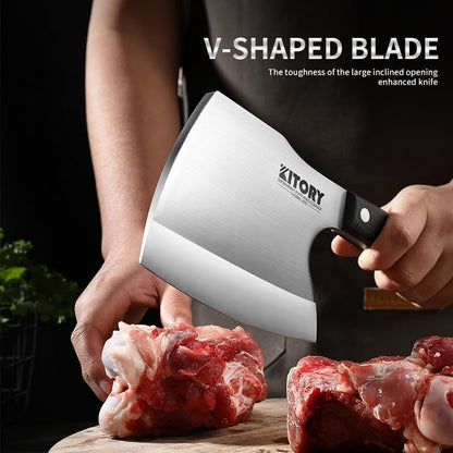 Kitory 6.3'' Super Heavy Duty Meat Cleaver - KITORY Cutlery
