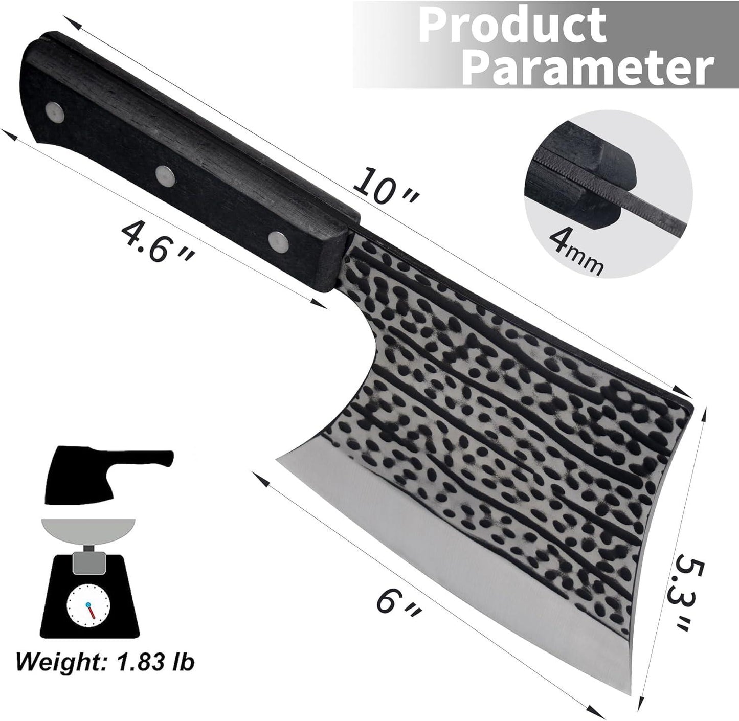 Kitory 6'' Meat Cleaver - KITORY Cutlery
