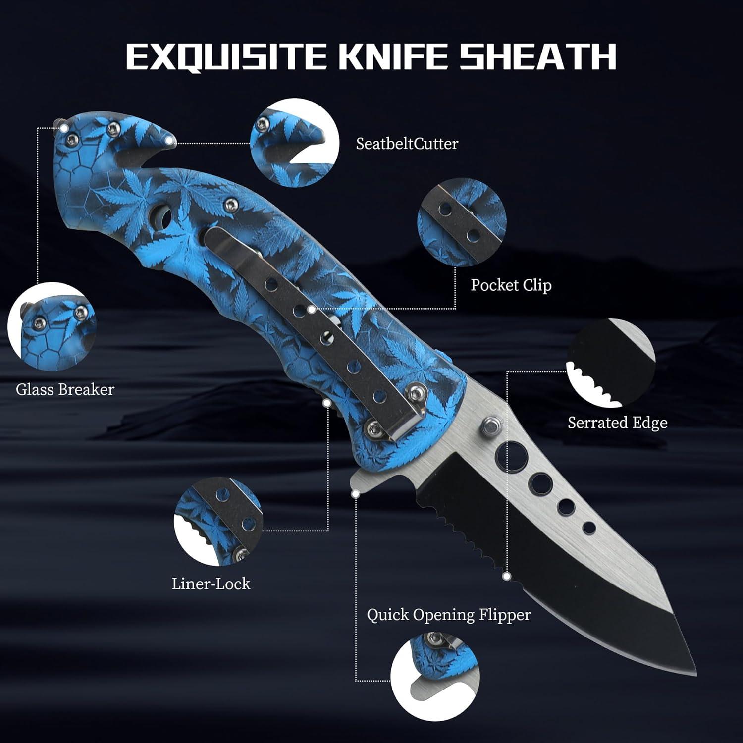 Kitory 3.3'' Multi-Purpose Folding Pocket Knife - KITORY Cutlery
