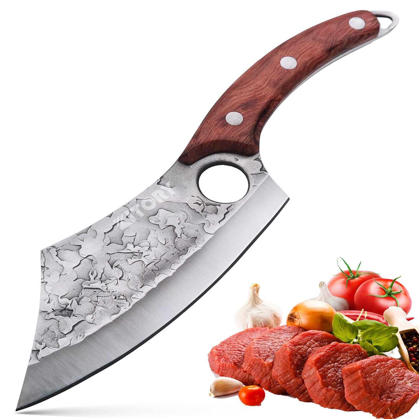 Kitory Sharp Butcher Boning Knife 7 Inch With Pearwood Handle