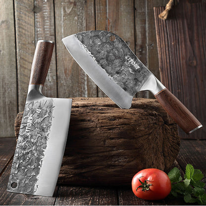 Kitory Meat Cleaver 7.5 Inch High Carbon Steel Wenge Wood Handle