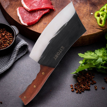 Kitory Forged Sharp Serbian Knife 7 Inch Full Tang Blade