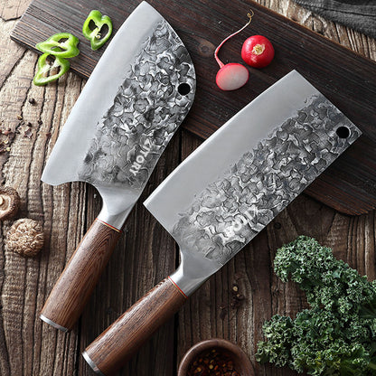 Kitory Meat Cleaver 7.5 Inch High Carbon Steel Wenge Wood Handle
