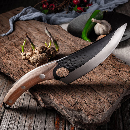 Kitory Boning Knife Forged Butcher Meat Cleaver 6 Inch Full Tang