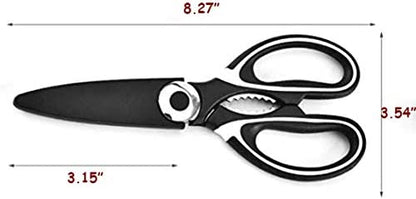 Kitory Kitchen Shears Multi Purpose Scissors Black