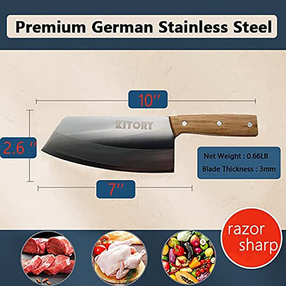 Kitory Multi-Use Kitchen Cutlery Knife German Steel Full Tang