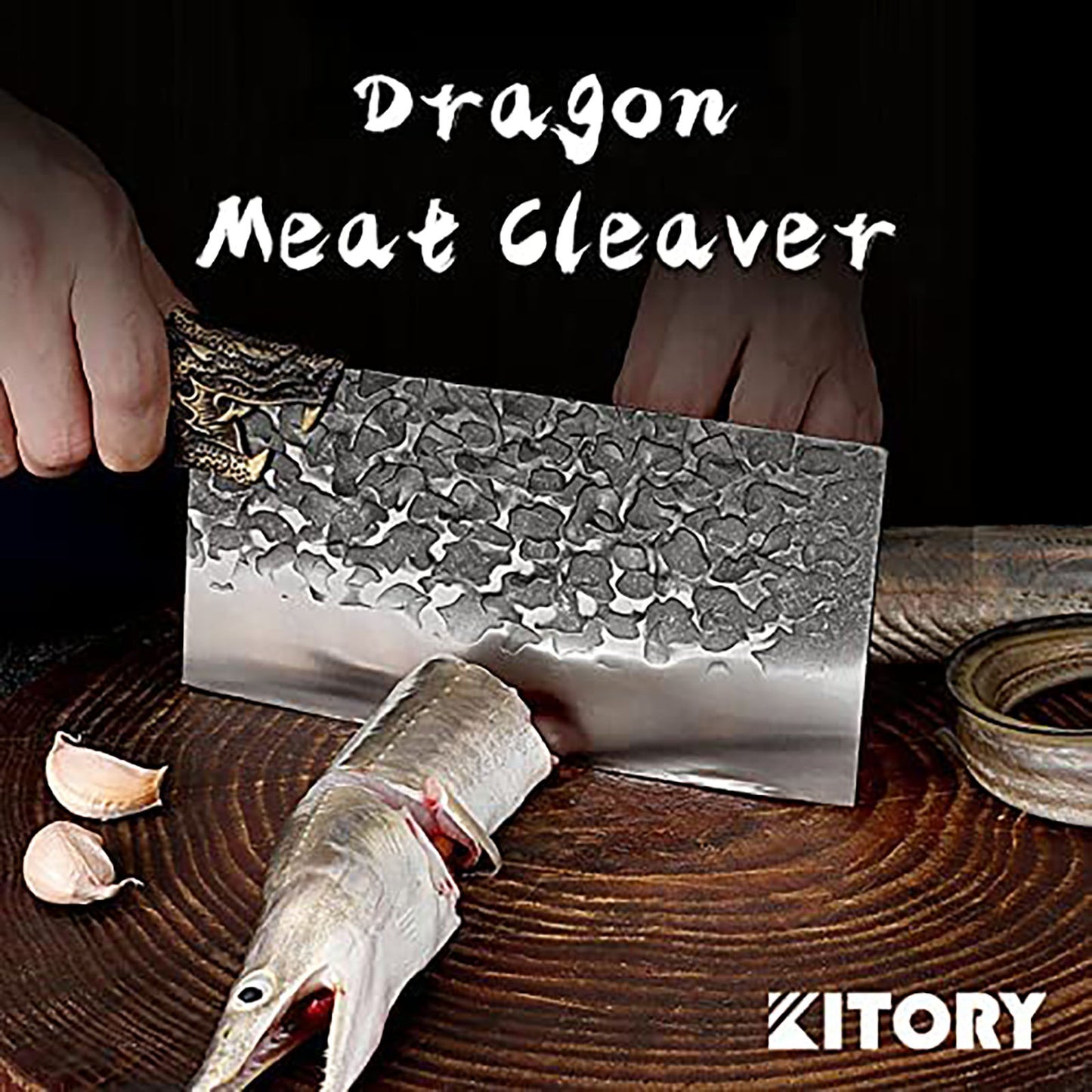 Kitory Handmade Chinese Knife Forged High Carbon Steel