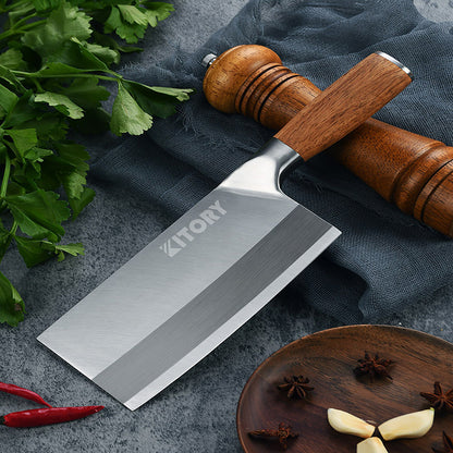 Kitory Multipurpose Meat Cleaver 8 Inch Coating Blade Pearwood Handle