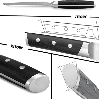 Kitory Mini Santoku Knife 5.5 Inch Forged German High Carbon Steel With Gift Box