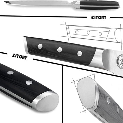 Kitory Santoku Knife 7 Inch Forged German High Carbon Steel With Gift Box