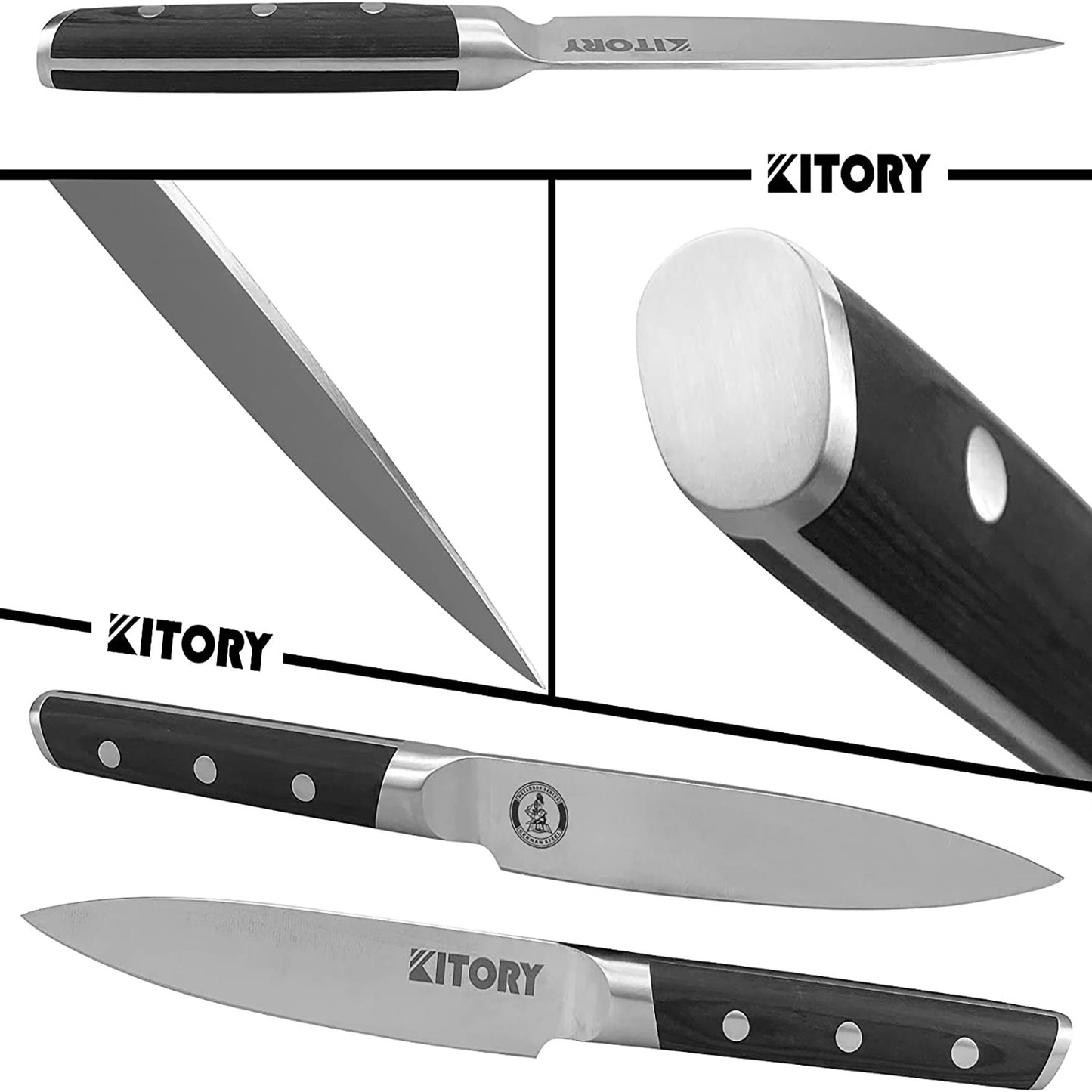 Kitory Utility Knife 5 Inch Fine Edge Kitchen Knife