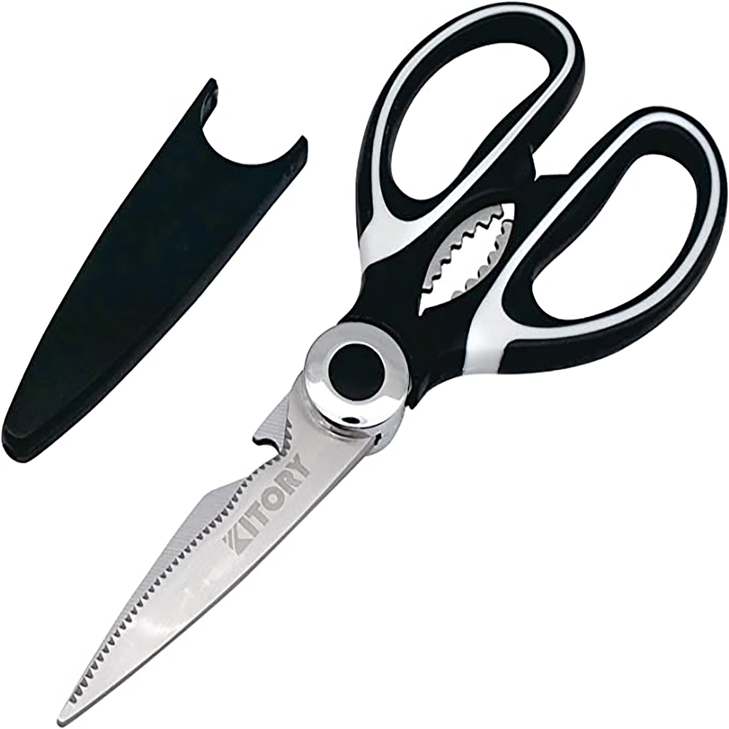 Kitory Kitchen Shears Multi Purpose Scissors Black