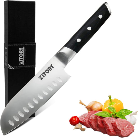 Kitory Mini Santoku Knife 5.5 Inch Forged German High Carbon Steel With Gift Box