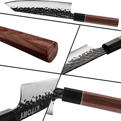 Kitory Japanese Kiritsuke Knife 9 Inch Clad Steel With Gift Box