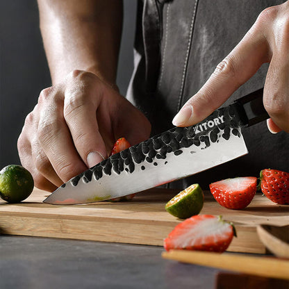 Kitory Japanese Chef Knife 6 Inch Clad Steel With Gift Box