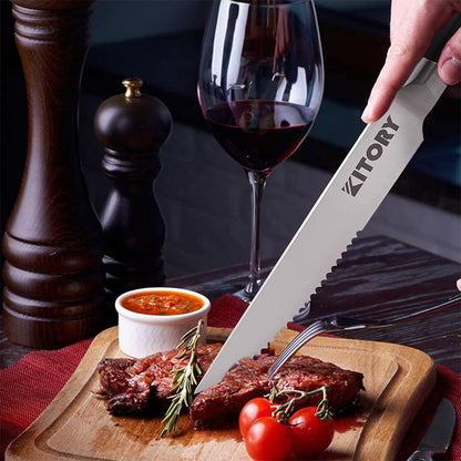 Kitory Steak Knife 5 Inch Sharp German High Carbon Stainless Steel With Gift Box