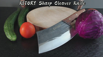 Kitory 7'' Forged  Full Tang Meat Cleaver