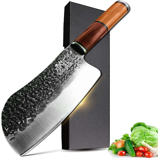 BLADESMITH Forged Serbian Knife 7 Inch HC Steel Blade