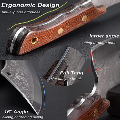 ZENG JIA DAO Chef Knife  8 Inch Full Tang High Carbon Stainless Steel