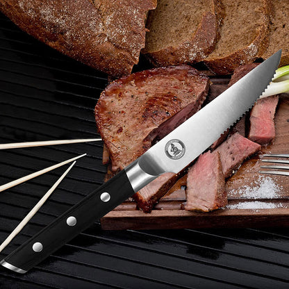 Kitory Steak Knife 5 Inch Sharp German High Carbon Stainless Steel With Gift Box