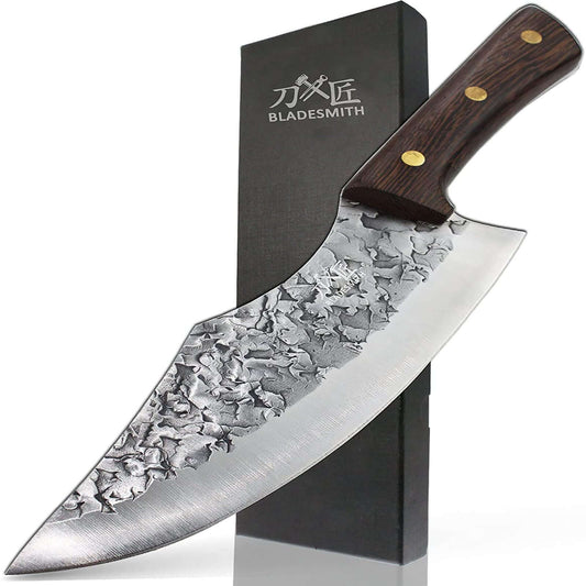 BLADESMITH Butcher Knife 8 Inch High Carbon Steel