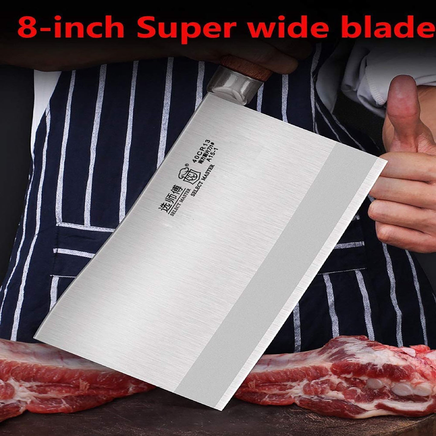 SELECT MASTER Super Heavy Duty Meat Cleaver Knife  Extreme Thick Heavy Blade
