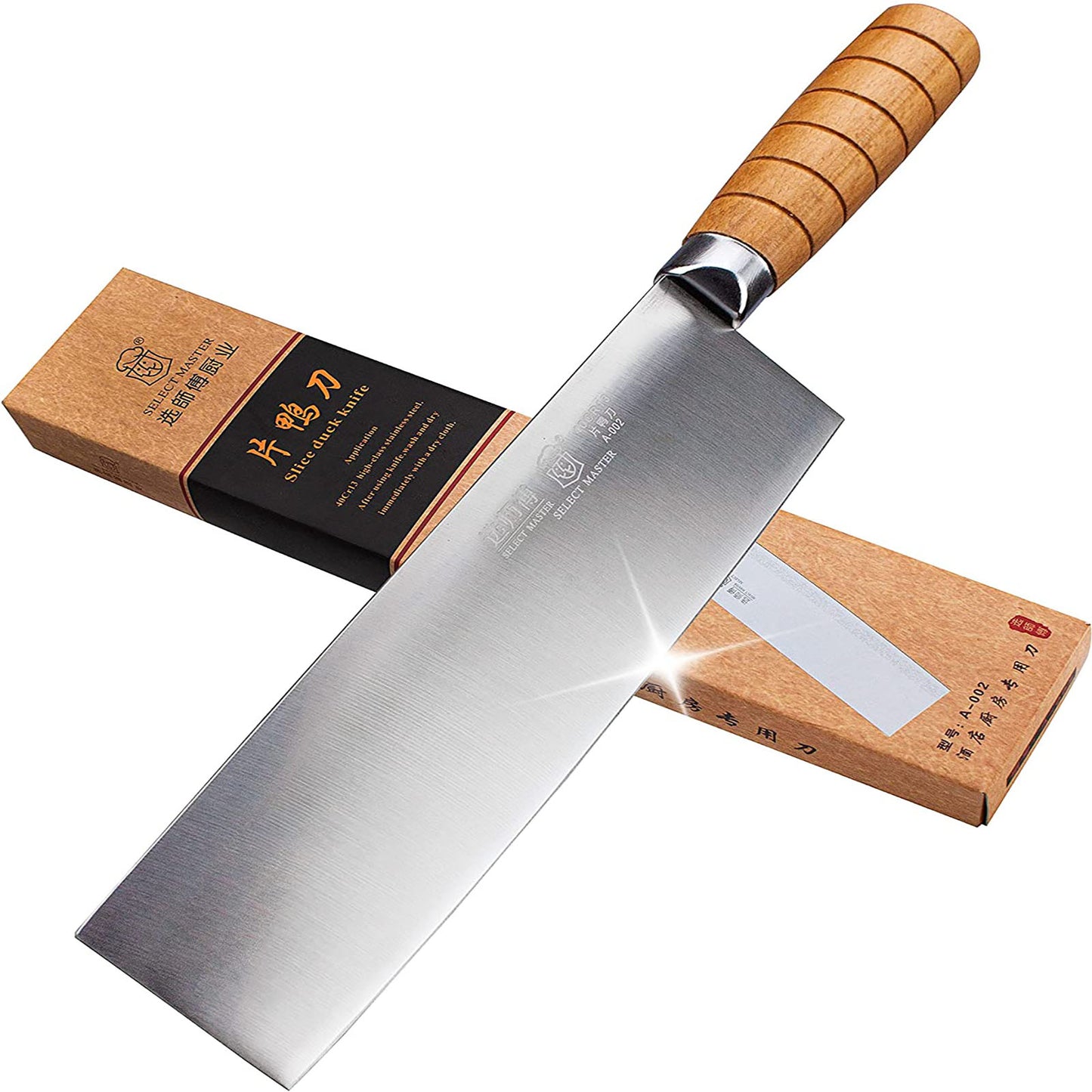 SELECT MASTER Nakiri Knife 8 Inch Stainless Steel