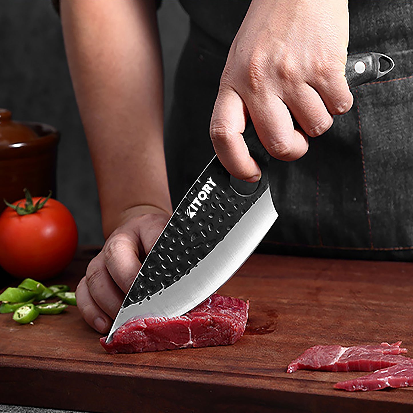 Kitory Forged Sharp Filet Knife with Non-Slip Handle