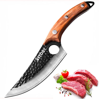 Kitory Boning Knife Forged Butcher Meat Cleaver 6 Inch Full Tang
