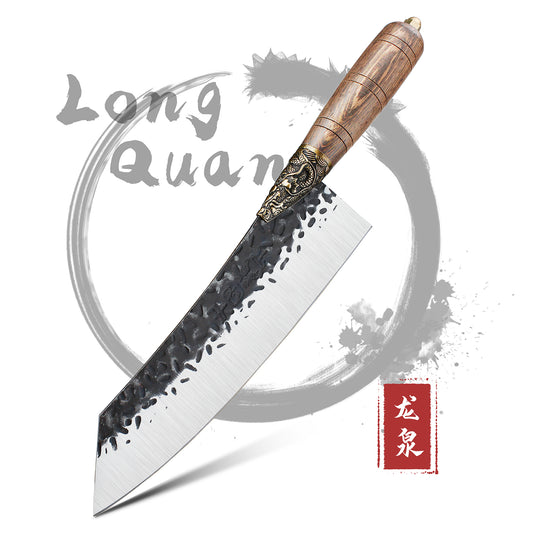 Long Quan Kiritsuke Knife Wengewood Handle