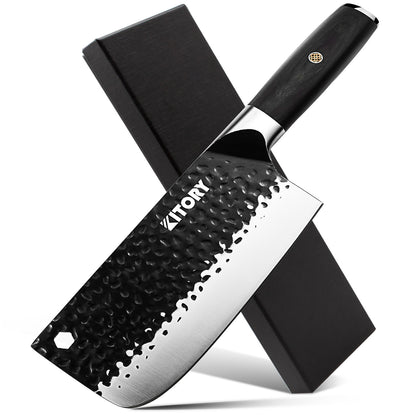 Kitory Forged Chinese Chef Knife  7 Inch High Carbon Steel