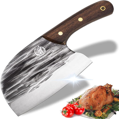 ZENG JIA DAO Forged Kitchen Cleaver 6 Inch Full Tang High Carbon Steel