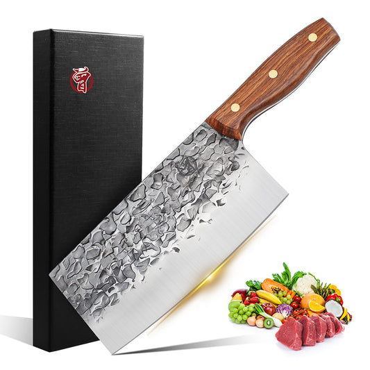 ZENG JIA DAO Heavy Duty Butcher Knife 8 Inch Wide Blade